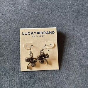 Brand new Lucky Brand  Flower shaped Gold Earrings